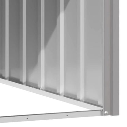116, 5x153x81, 5 cm Gray Galvanized Steel Dog Kennel Stable Spacious Indoor/ Outdoor Easy to clean and portable ventilation design