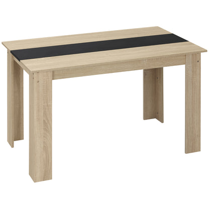 Eettafel – Tafel – Dinertafel – Keukentafel – Ruimtebesparende Tafel – Modern Design – Groot 120x69x75 cm – Zwart & Natuurlijk