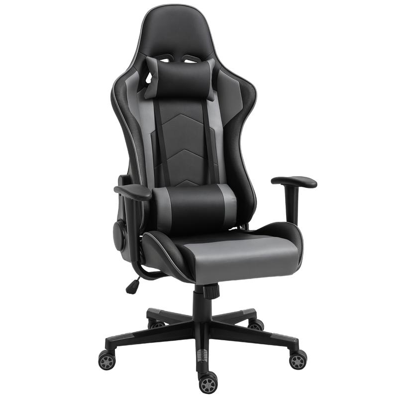Ergonomische Bureaustoel – Bureaustoel – Gamestoel – Draaistoel – Bureaustoel Zwart – Hoogwaardig Schuim – Handmatig Verstelbare Rugleuning & Hoogte