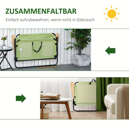 Camping Chair 2-seater Foldable Portable Garden Chair Director'S Chair Folding Chair With Cup Holder For Outdoor Picnics Hiking Maximum Load 160 Kg Light Green 114 X 67 X 80 Cm