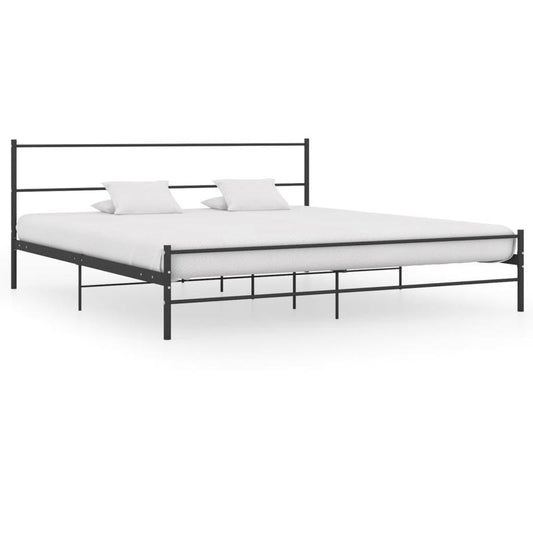 Bedframe – Bedombouw – Slaapbank – Ledikant – Bedframe Zwart Metaal – 180x200 cm – Ruimtebesparend – Eenvoudig Te Monteren
