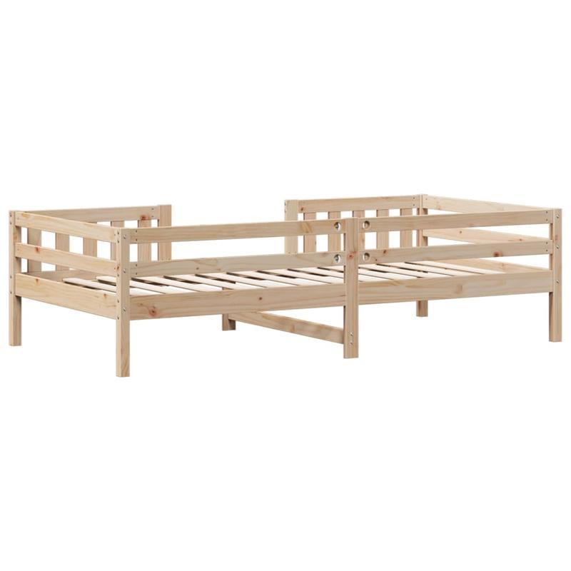Bedframe – Ledikant – Eenpersoonsbed – Slaapkader – Houten Bed – Massief Dennenhout – Afmeting 80x200 cm – Eenvoudig te Monteren