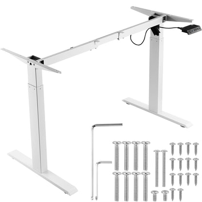Zit-Sta Bureau Frame – Elektrisch Bureau Onderstel – Verstelbaar Bureau – Sta Bureau – Bureau Poten – Hoogte Verstelbaar 70-117 cm – Stabiel Stalen Frame – Stil Motor Snel Verstelbaar