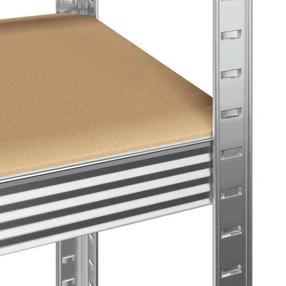 4-Laags Opbergrek – Opbergrek – Stellingkast – Opbergkast – Rek Metalen Frame – Stevig Staal En Hout – Compact Ontwerp