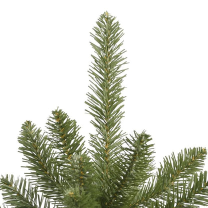 210cm Green Foldable Artificial Christmas Tree with Hinges and Stand - Full, Realistic Look, Easy Assembly, Space-Saving Design for Home, Office, Hotel, Restaurant - Heavy Base, No Needed, Lightweight & Sturdy Construction -