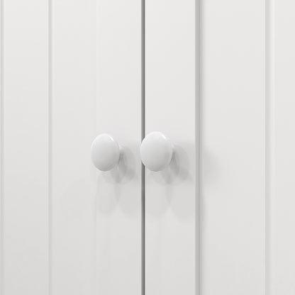 Keukenkast – Keukenkastje – Voorraadkast – Opbergkast – Keukenkast Wit – 60x30x104 cm – Verstelbare Planken & Anti-Kantelriemen