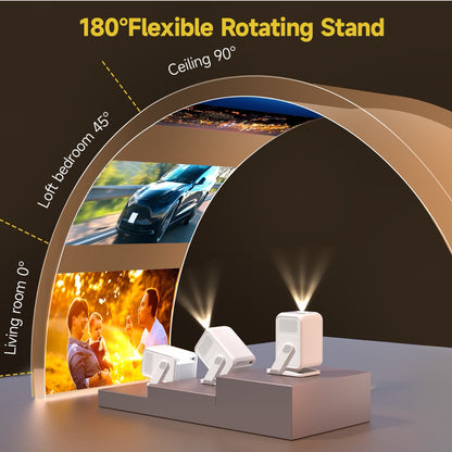 Projector – Beamer – Mini Beamer – Multimedia Projector – Android Projector – Native 1080p Resolutie – WiFi 6 & Auto Keystone Correction