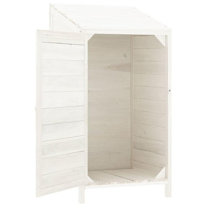 Buitenopberghut – Tuinkast – Tuinberging – Buitenberging – Opbergkast – Compact Formaat – Stevig Stalen Frame – Koperen Dak – Diep Bruin – 55x52x112 cm – Weerbestendig Design