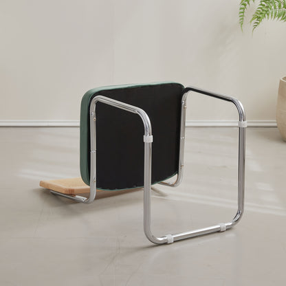 Eetkamerstoelen – Dining Stoelen – Keukenstoelen – Stoelenset – Fluwelen Stoelen – Groen – Rattan Rugleuning – Ergonomisch Design