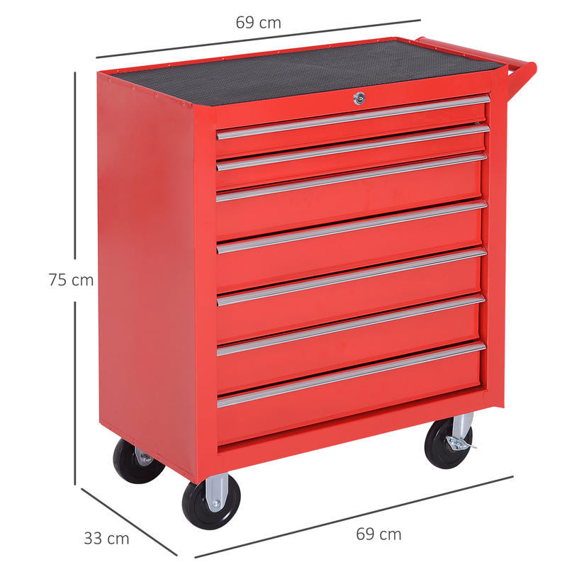 Gereedschapswagen – Gereedschapskist – Werkplaatswagen – Tool Trolley – Opbergtrolley – Stalen Constructie – Draagvermogen Tot 150 kg