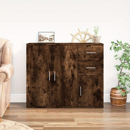 Sideboard – Dressoir – Kast – Opbergmeubel – Buffetkast – Gemaakt van Kunststofhout – Afmetingen 91x29,5x75 cm