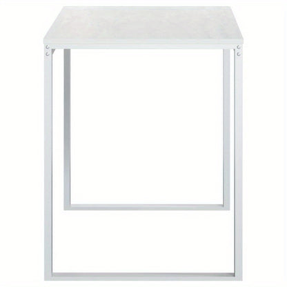 Computer Desk Measuring 110X60X73 Cm Made of White Particle Board, Composite Wood, Smooth, Moisture-Resistant, Anti-Warping, Anti-Cracking; This Desk Is a Perfect Addition to Your Home, Office, Study, Bedroom, Or Living Room.