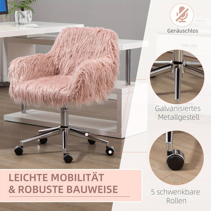 Relaxstoel – Loungestoel – Fauteuil – Zitstoel – Leunstoel – Zacht Roze Met Zilveren Accenten – Verstelbare Hoogte – Makkelijk Schoon Te Maken