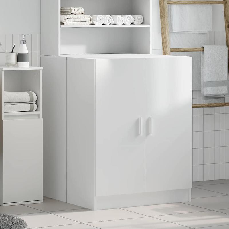 Wasmachinekast – Opbergkast – Wasmachineombouw – Wasmachine Meubel – Wasruimte Organizer – Compact En Ruimtebesparend – Hoogwaardig Waterafstotend Materiaal
