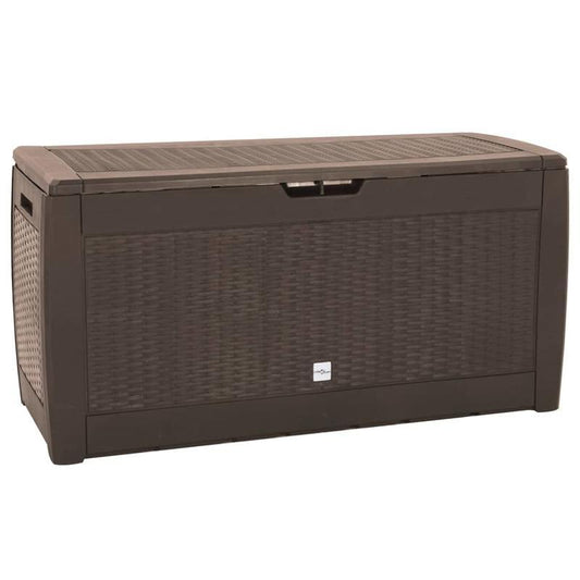 Opbergbox Tuin – Tuinkist – Tuinopslagbox – Tuinbox – Tuinberging – Bruin – Polypropyleen – 119x48x60 cm – Weerbestendig Rechthoekig Design