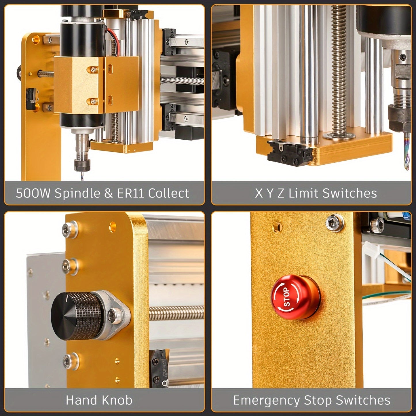 CNC Freesmachine – CNC Graveermachine – CNC Router – CNC Machine – 3018 Pro Ultra – 500W Spindelmotor – Aluminium Frame