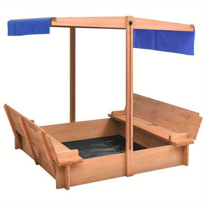 Buitenzandbak – Speelzandbak – Tuinzandbak – Zandbak Met Dak – Houten Speelhuis – 112x112x112 cm – Duurzaam Hout