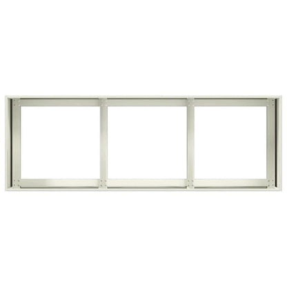White Plant Pot Compatible for /Outdoor Use - Modern Rectangular Cold-Rolled Steel Planter with Painted, Lightweight Durable Garden Pot for Small Spaces, Balcony, (120x40x40cm) - Assembly, Quick Planting Setup