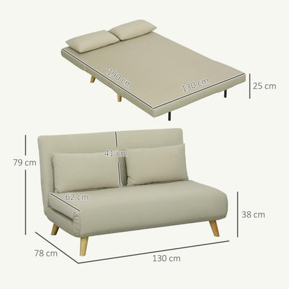 Slaapbank – Bedbank – Soggiorno Bed – Gameroom Sofa – Zithoek Bed – Verstelbare Rugleuning – Compact 130x78 cm – Velvet Look Polyester – Stevig Houten Frame