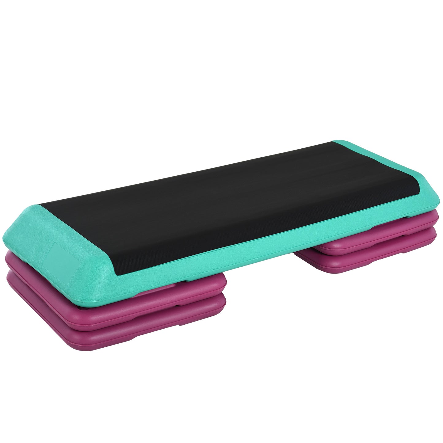 Verstelbare Fitness Stepper – Trainingsbankje – Step Board – Cardio Step – Workout Platform – 3 Hoogtes (10/15/20 cm) – Antislip Oppervlak – Lichtgewicht Kunststof