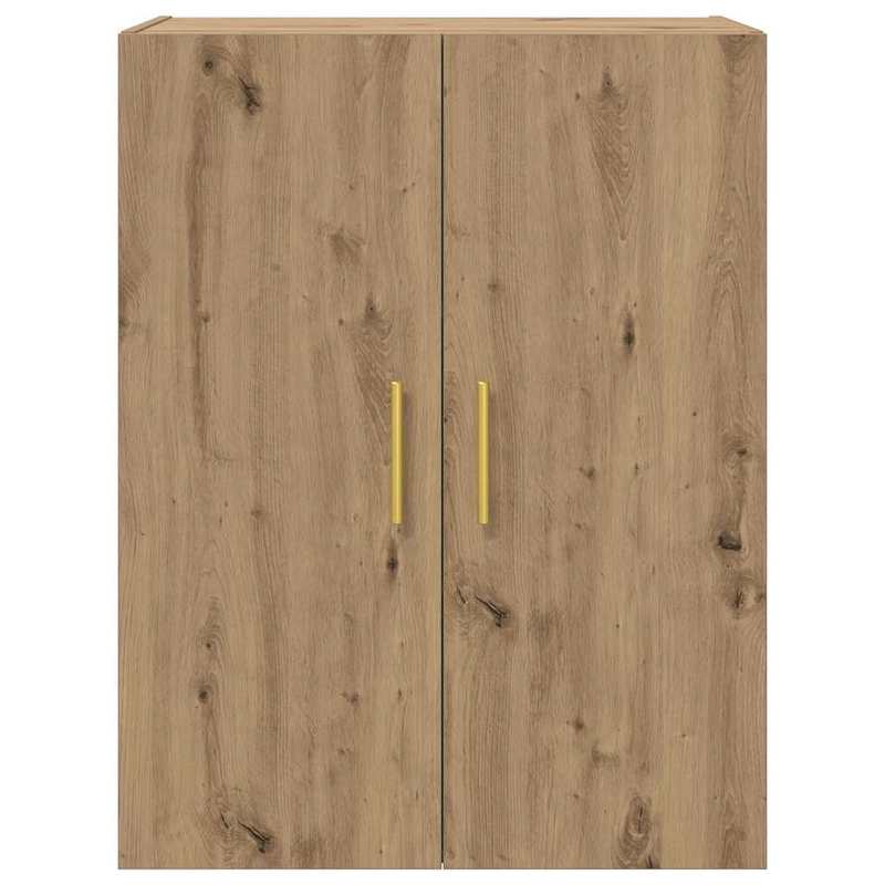Wandkast – Muurkast – Opbergkast – Wandrek – Opbergmeubel – Bruin Eikenhout – Ruimtebesparend Design – Massief Eikenhout