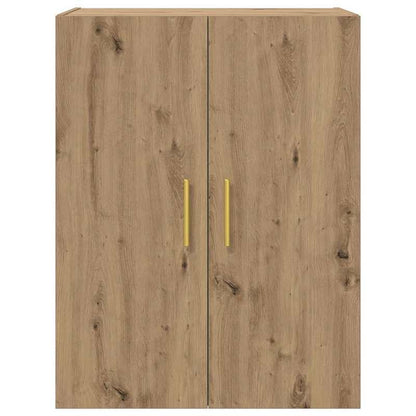 Wandkast – Muurkast – Opbergkast – Wandrek – Opbergmeubel – Bruin Eikenhout – Ruimtebesparend Design – Massief Eikenhout