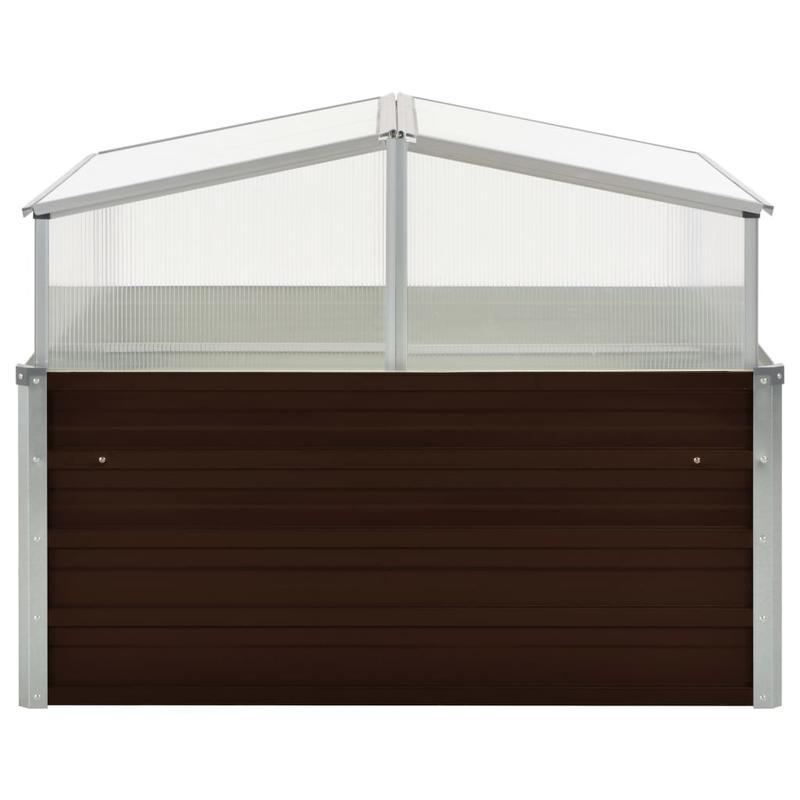 Kweekkas – Tuinkas – Broeikas – Moestuinkas – Plantenkas – 100x100x85 cm – Gegalvaniseerd Staal – Roestvast & Stevig