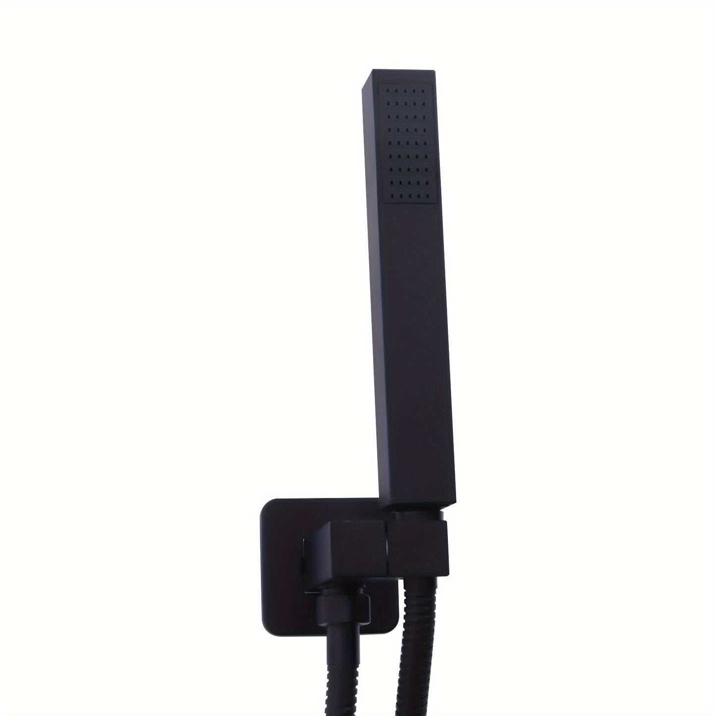 Black concealed showerhead shower set