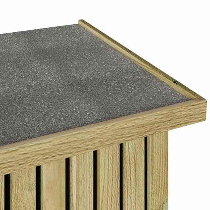 Opbergbox Buiten – Tuinkist – Berging – Kast – Box – Bruin – Stevig en Duurzaam Materiaal – Ingebouwd Waterreservoir