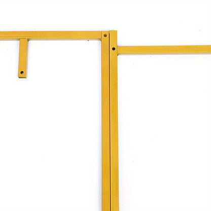 Gouden Kledingrek – Kledingstandaard – Kledinghanger – Garderoberek – Vrijstaand Rek – Metalen Frame – 190,5 cm Hoog – Planken Tot 22,68 kg Draagvermogen