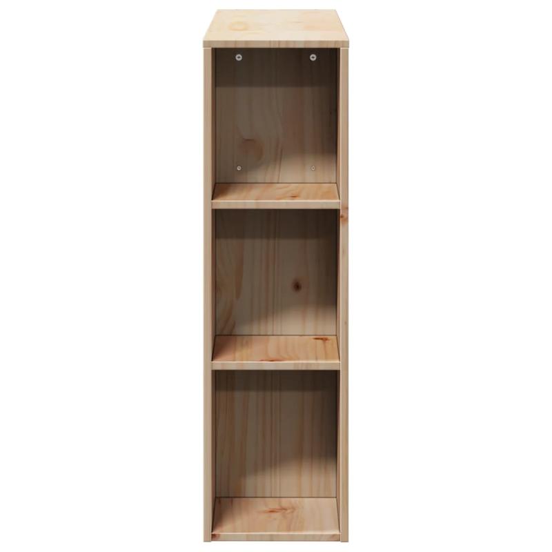 Hoofdeinde – Bedpaneel – Slaaphouten Paneel – Bedombouw – Bedframe Hoofdsteun – Massief Dennehout – Opbergruimte Ingebouwd – 75 cm Hoogte