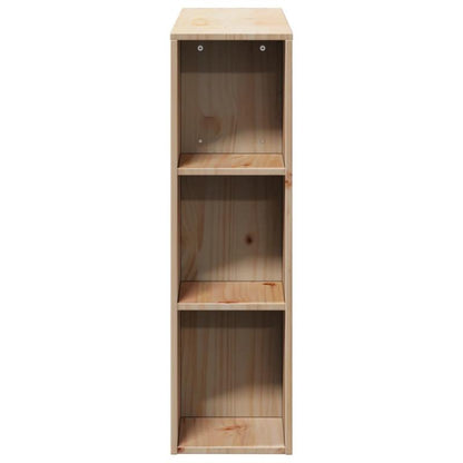 Hoofdeinde – Bedpaneel – Slaaphouten Paneel – Bedombouw – Bedframe Hoofdsteun – Massief Dennehout – Opbergruimte Ingebouwd – 75 cm Hoogte