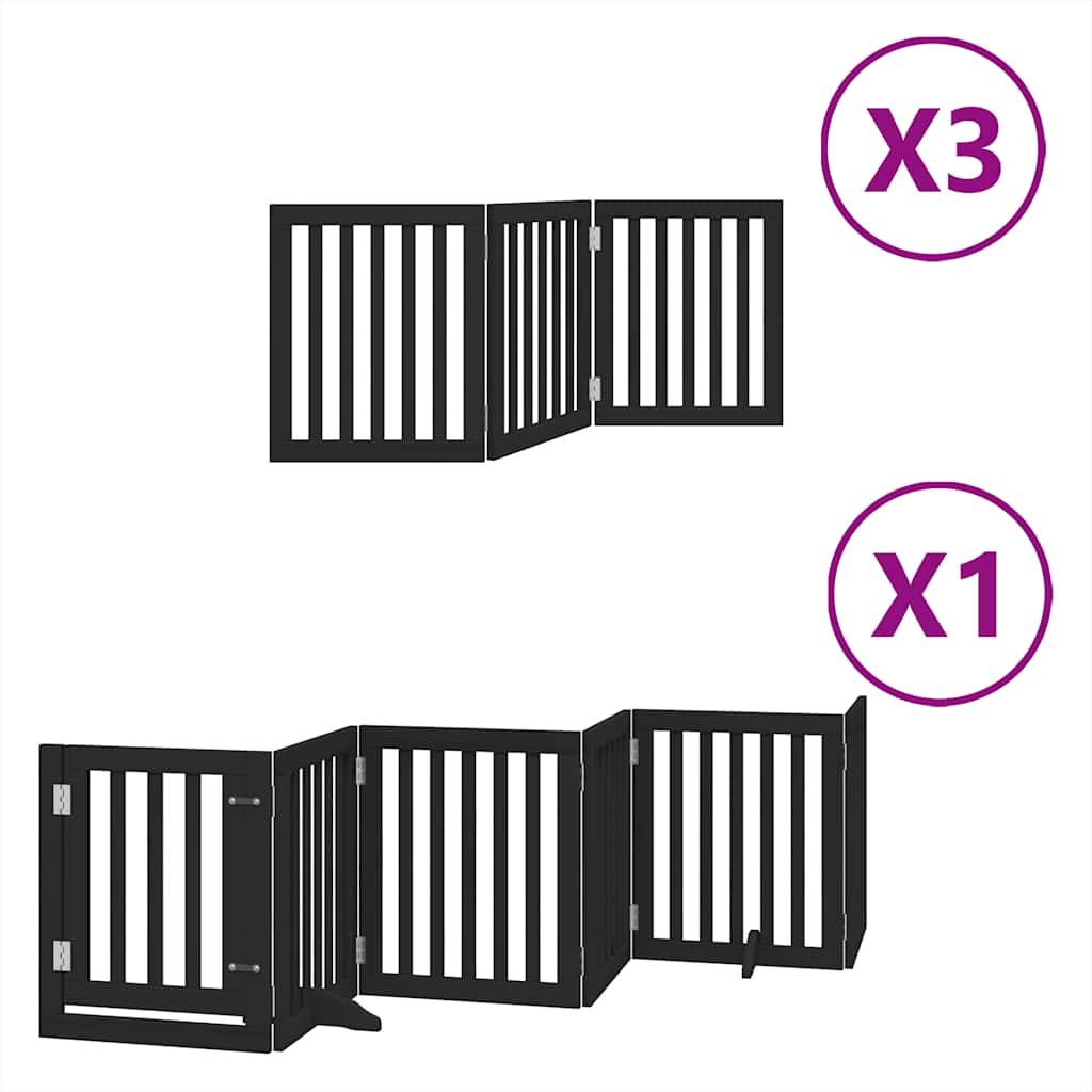 Hondenhek – Hondenafscheiding – Traphekje – Veiligheidshek – Huisdierenhek – Hout – 50x60x2 cm – Inclusief Deurpaneel Met Slot