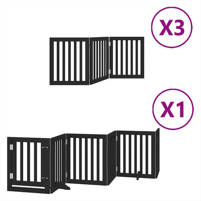 Hondenhek – Hondenafscheiding – Traphekje – Veiligheidshek – Huisdierenhek – Hout – 50x60x2 cm – Inclusief Deurpaneel Met Slot