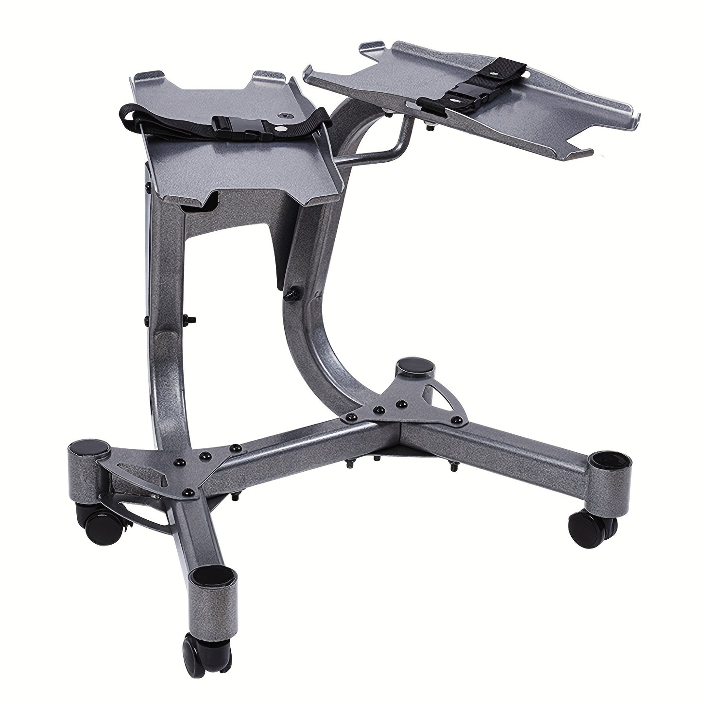 Adjustable Dumbbell Rack with Casters, Maximum Load Capacity 100kg/220 Lbs Dumbbells, Suitable for Home Gym