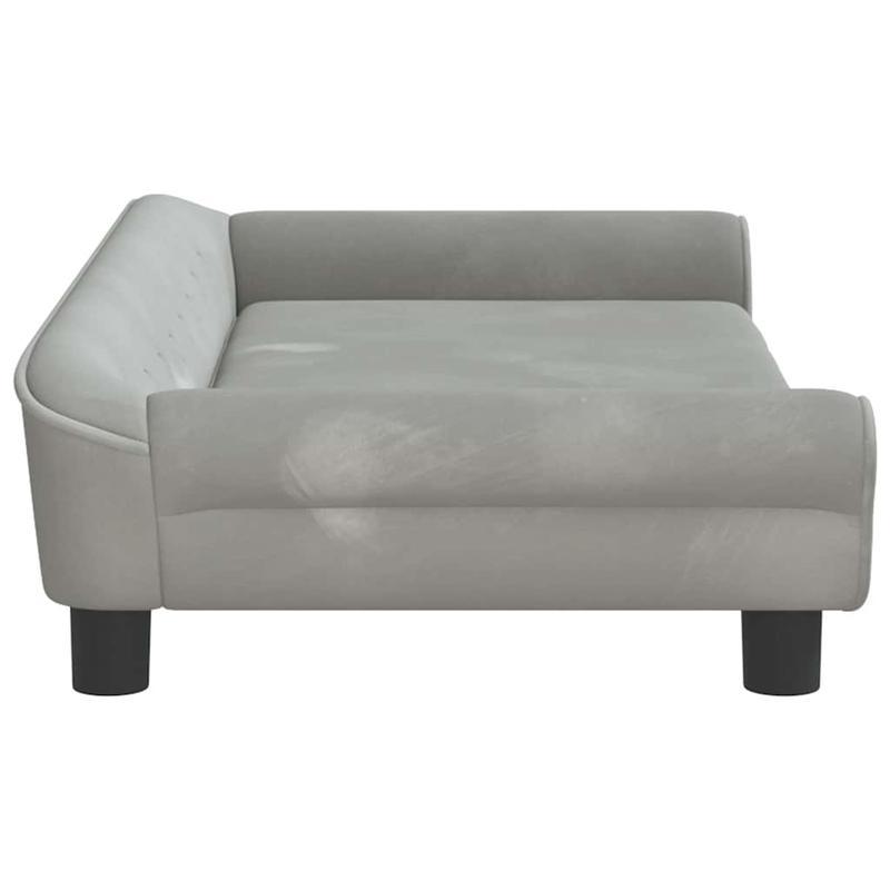 Hondenmand – Hondenkussen – Hondenbed – Hondensofa – Grijs – Zachte Velvet Stof – Duurzaam & Slijtvast – 100x50x21 cm