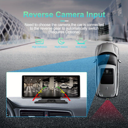 26.06 cm CarPlay Screen, 8-Core 2+32G Android 13.0 Portable Car Radio Compatible with CarPlay & Android Car Stereo, GPS, WIFI, Digital Receiver with Si-ri/ GOO-gle, GPS Navigation