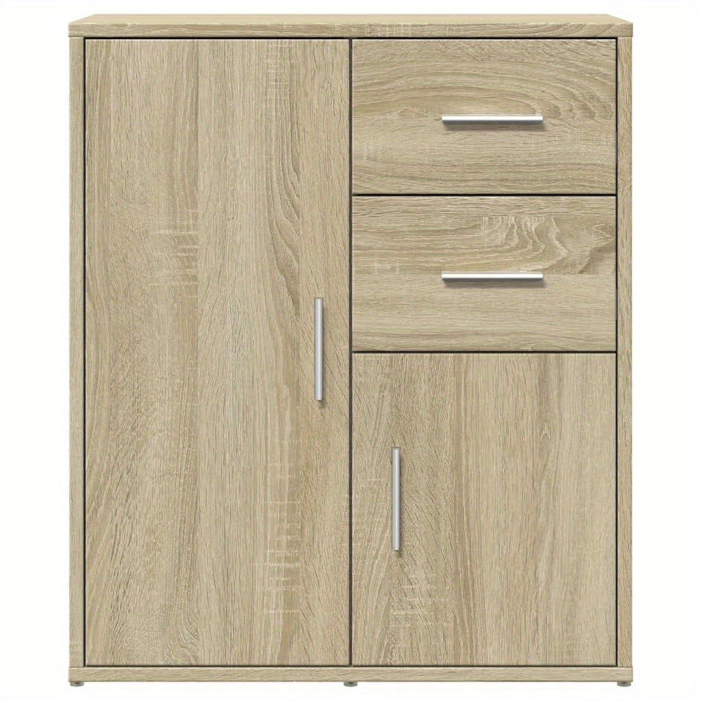 Sideboard – Kast – Opbergkast – Dressoir – Bergkast – Sonoma Eik – Set Van 2 – 60x31x70 cm – Geassembleerd Hout