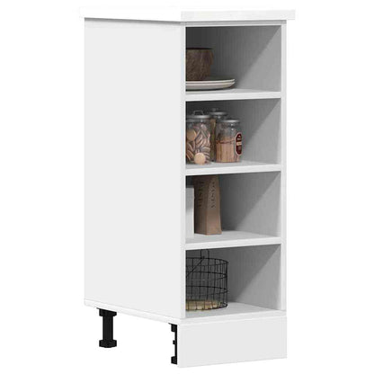 Keukenkastje – Keukenonderkast – Opbergkast – Keukenmeubel – Buffetkast – Compact Formaat – Verstelbare Planken – Wit Kunststof