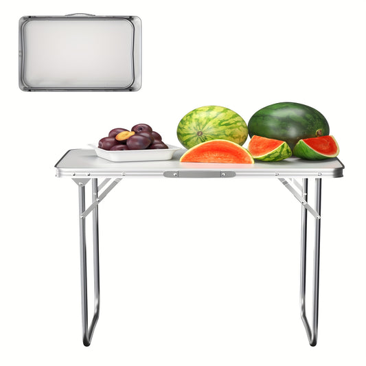 Opvouwbare Tafel – Campingtafel – Tuinbord – Picknicktafel – Kampingtafel – Compact 80x60x69 cm – Waterbestendig MDF – Stevig Stalen Frame
