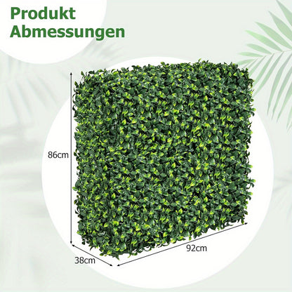 Artificial Plant Wall, Artificial Plants Standing on The Floor, Artificial Plants As Room Divider & Decoration, with Realistic PE Leaves, 92X38X86Cm