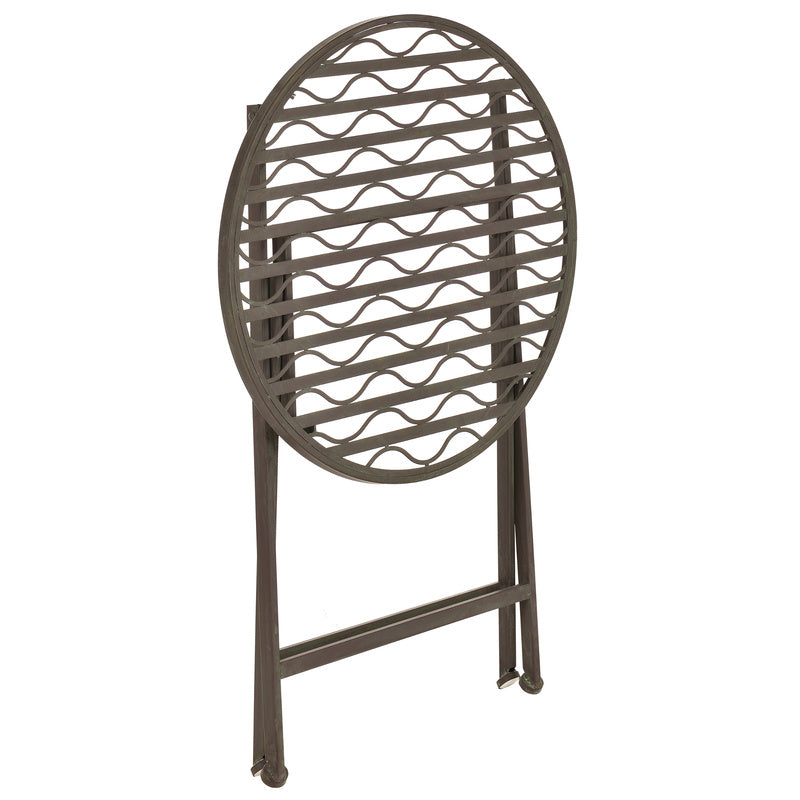 Bistro Set Biella 3pcs Foldable Metal