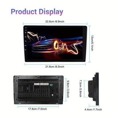Android 15 Autoradio – Car Stereo – Multimedia Speler – Navigatiesysteem – Touchscreen Radio – 9 Inch 1280P IPS Scherm – Draadloze CarPlay & AHD Achteruitrijcamera