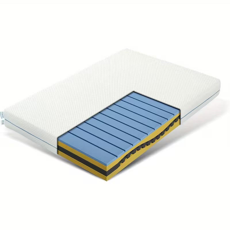 Matras 90 x 200 cm – Pocketvering Matras – Traagschuim Matras – Eenpersoonsmatras – Slaapmatras – H2 Stevigheid – Memory Foam Comfort – Wasbare Microvezel Hoes