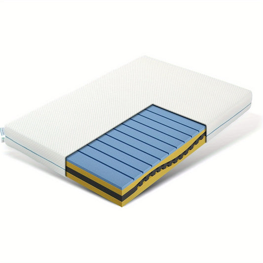 Matras – Bedmatras – Slaapmatras – Ondersteuningsmatras – Pocketveringmatras – 90x200 cm – Memory Foam – Hypoallergeen – Medium Stevig – Afneembare Wasbare Microvezelhoes – Motion Isolation – Randondersteuning