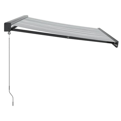 Laifel extends 3.5x2.5m dust and aluminum anthracite and white Removable Outdoor Practical, Backyard Shelter, Contemporary Shade, Stylish Cover, Durable Fabric, Adjustable Awning, Portable Shade, Camping Gear, Patio Decor