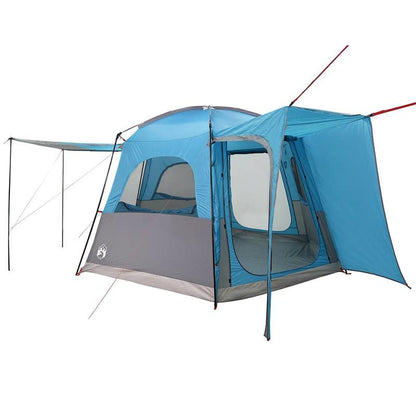 Buitentent – Kampeertent – Autotent – Pop-up Tent – Gezinstent – Waterbestendig Polyester – Lichtgewicht Glasfiber Frame – Blauw – 4 Personen
