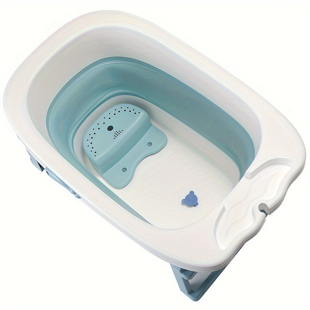 3-in-1 Badkuip – Draagbare Badkuip – Vouwbare Badkuip – Vrijstaande Badkuip – Spa Badkuip – Lichtgewicht PVC – Geïntegreerde Afvoerkraan – Compact & Ruim - 85,3x55,5x43,7 cm