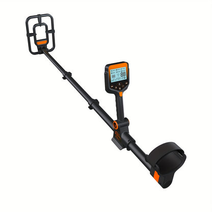 Metaaldetector – Metaalzoeker – Schatvinder – Draagbare Detector – Hunter – Oranje Variant – Verstelbaar Inklapbaar Design – USB Oplaadbare Lithiumbatterij