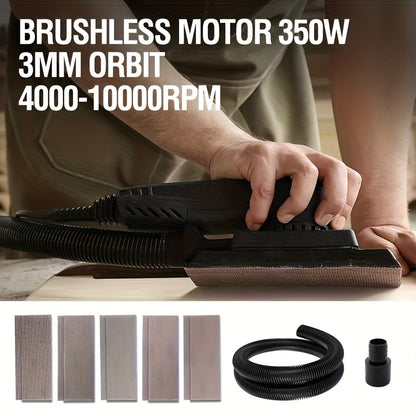 Schuurmachine – Vlakschuurmachine – Multischuurmachine – Handpalmschuurmachine – Elektrische Schuurmachine – 350W Brushless Motor – 6 Snelheden 4000-10000 RPM